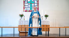 Frå visitasgudstenesta i Hjelme kyrkje. Foto: Torgeir Sandøy Johannesen