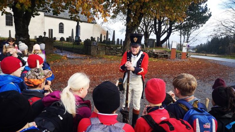 Pilegrimsvandring for skoleelever i Halden