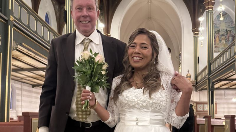 I domkirken sa Nohemy Menco Garzon og Jan Wilfred Samuelsen ja til hverandre