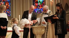 Under visitasgudstjenesten ble Alida Kristin døpt.