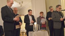 Biskopens nyttårsmottakelse ble avsluttet med forbønn. Foto: Liv Torhild Bråthen