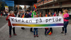 Kirken var representert, både i paraden og med egen stand. Foto: Per Erik Engdal