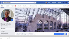 Slik ser den facebooksida til biskop Solveig ut. Foto: Skjermdump fra Facebook