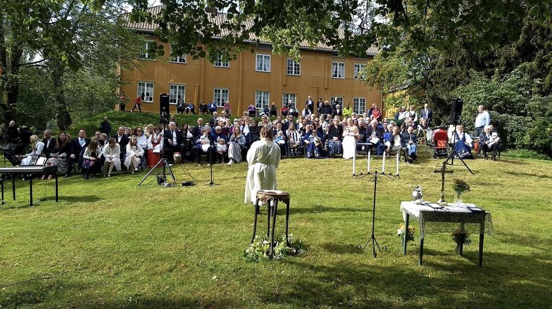 Utegudstjeneste på nasjonal friluftsfestival