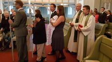 Dåp i Vinger kirke. Foto: Karin Palm Johnsen