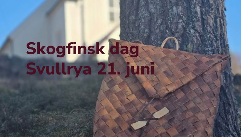 Flettede produkter i never, som denne neverkonten, er typisk skogfinsk håndverk. Foto: Hamar bispedømmeråd.