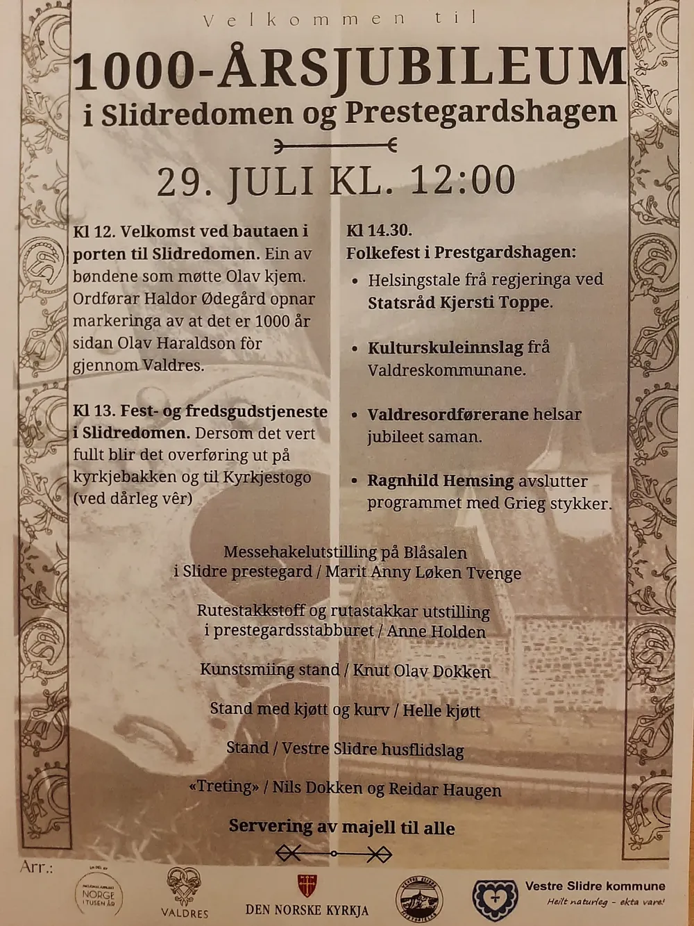 1000 års jubilum plakat