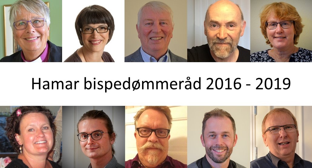 Her er dagens bispedømmeråd presentert, med biskop, leke medlemmer en prest og en lek kirkelig tilsatt. Rådets funksjonsperiode varer ut 2019. 