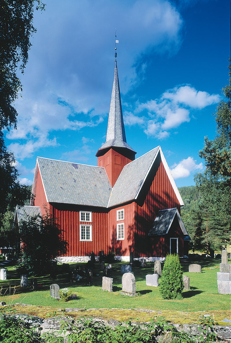 Bagn kyrkje i Sør-Aurdal er ei av mange kyrkjer som er opne i sommar. Foto: Jiri Havran