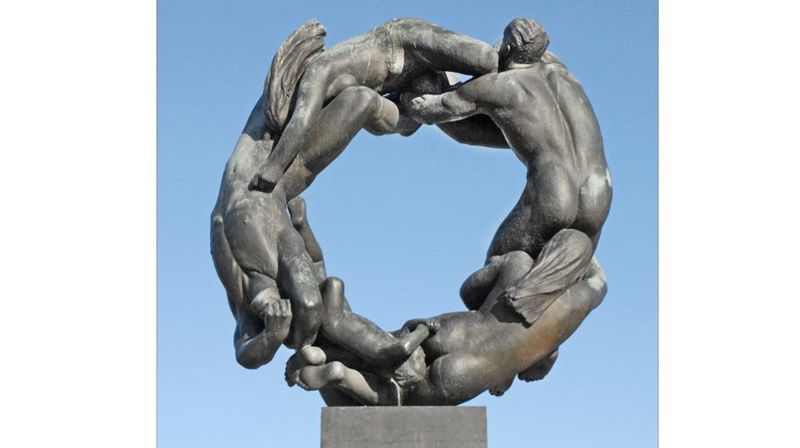 «Livshjulet», en skulptur av Gustav Vigeland i Vigelandsanlegget i Frognerparken i Oslo. Foto: Wikipedia.