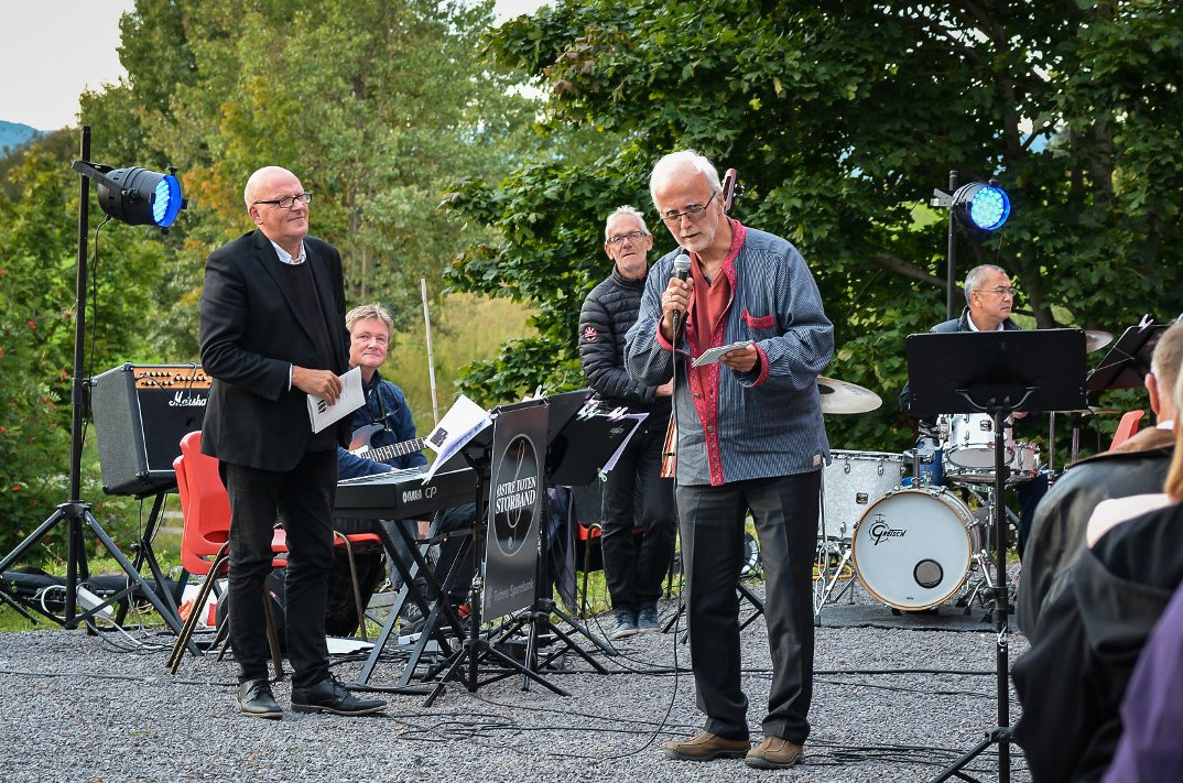 Fra konserten "Luther for swingene" med Østre Toten Storband på Granavollen. Foto Annika Birkelund, Avisen Hadeland.