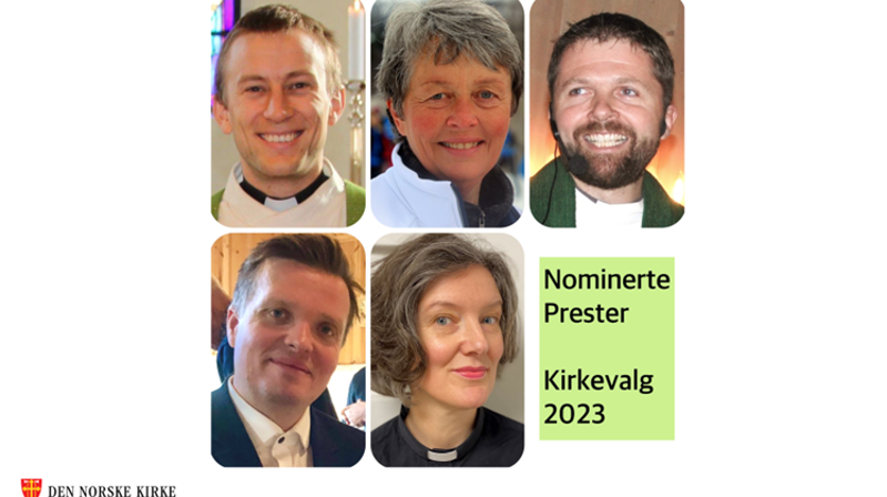 Prester nominert til valg for Hamar bispedømmeråd 2023 - 2027