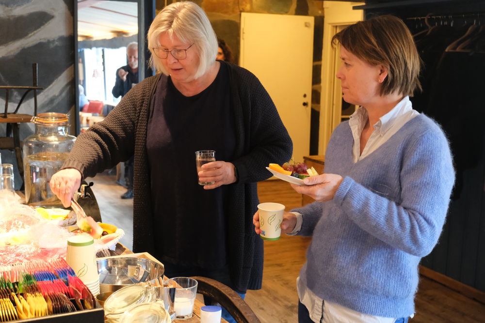 Anne Berit Grimstad i Gausdal i passiar med Veslemøy Kvamme fra Vestre Slidre