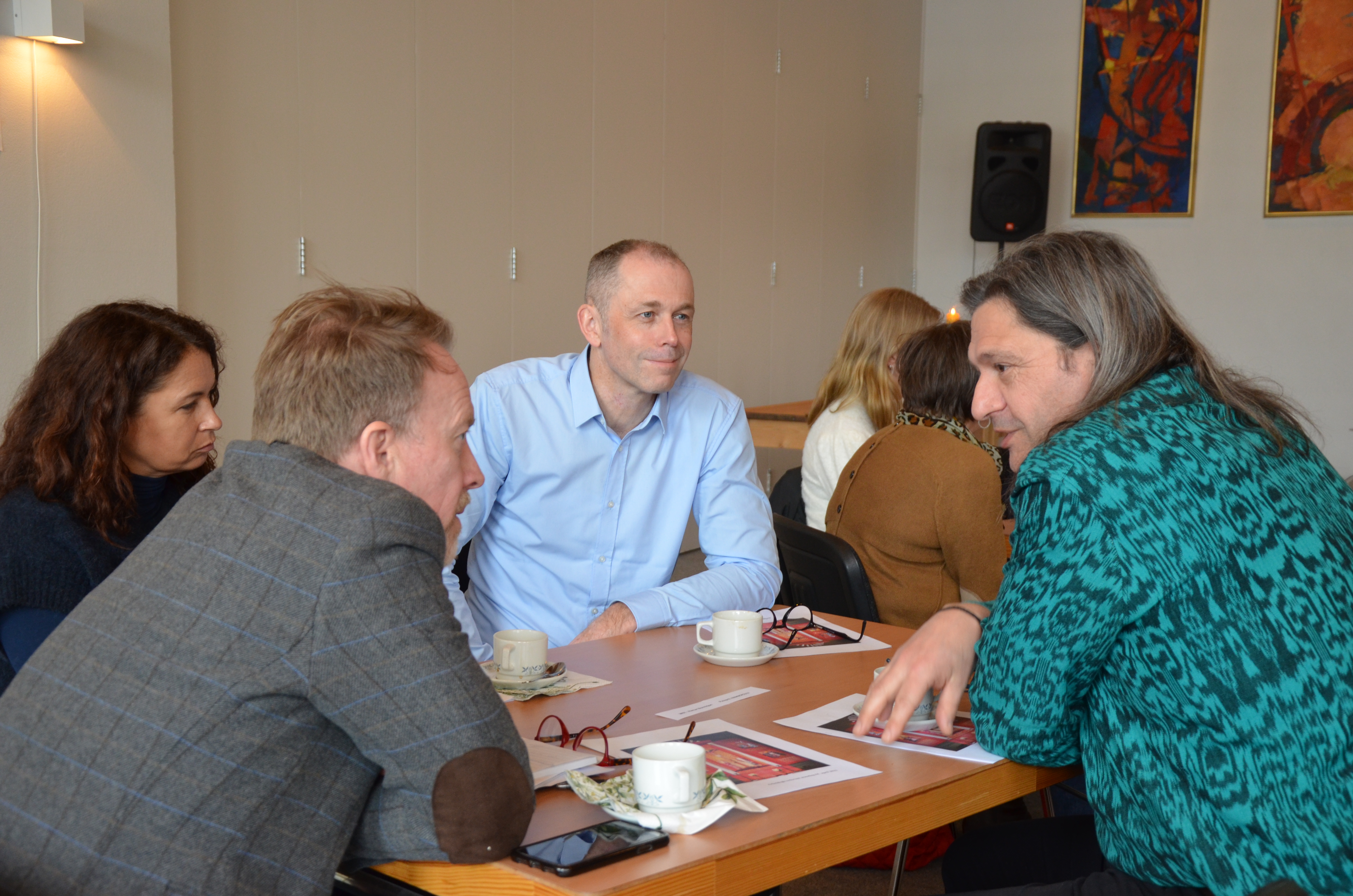 God stemning mellom kirkevergene fra Trysil og Ringsaker, og prostene fra Sør-Østerdal og Sør-Gudbrandsdal på oppstartsamlingen i 2022.  Foto: Jorun Vang
