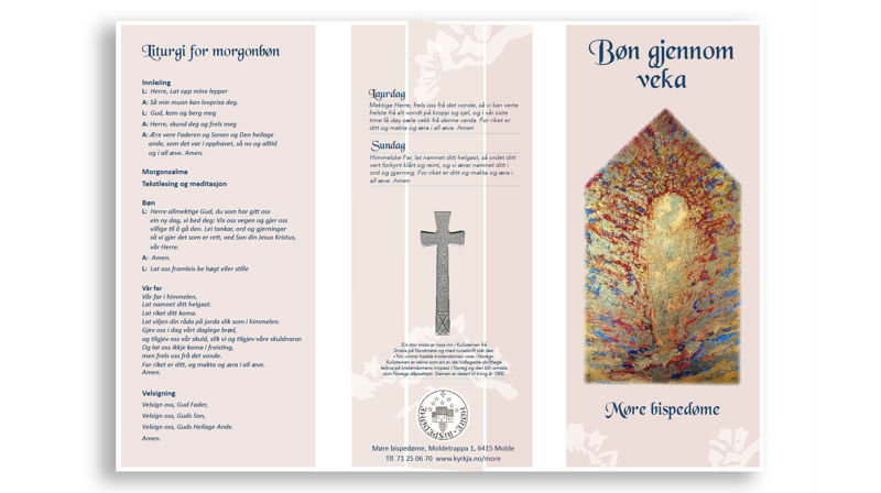 Møre bispedøme sin bønekalender "Bøn gjennom veka" er dagleg i bruk ved andaktene i kapellet i Møre bispedøme. Kyrkjelydar, stabar og private er inviterte til å skrive ut kalenderen frå nettsida og ta den i bruk i sin samanheng!