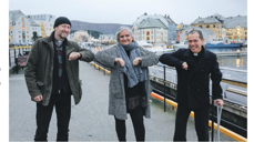 Frå venstre: Geir Sakseid, Møre bispedøme; Inger Slinning, Human-etisk forbund; Khiem Nguyen, Den katolske kyrkja. Foto: Andreas G. Hesselberg/Nytt i Uka