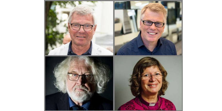 Kjell Magne Bondevik, Ola Honningdal Grytten, Edvard Hoem og Ingeborg Midttømme deltek alle under Hauge-seminaret i Molde domkirke 19. juni. 