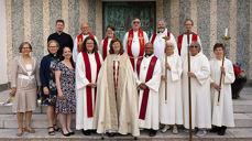 Øvst frå venstre: Magnus Moksnes Myhre, Bjørn Rasmussen, Ragnhild Annie Fuglseth, Finn Ove Kaldhol, Kristian Finn Risung og Olav Gading. Nedst frå venstre: Inger Synnøve Moen Lode, Anne Mari Schiager Topland, Anne Kringstad Grønvik, Bjørg Marie Myhre, biskop Ingeborg Midttømme, Karl McAllister , Turid Nyland, Vibeke Wiersholm Gjære og Sidsel Grøtting Strømme. Bilete: Privat