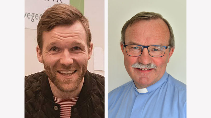 Olaf Kind (t.v.) begynner i august som sokneprest i Ålesund og Volsdalen. Pål Ove Lilleberg (t.h.) begynner i august som sokneprest i Vatne og Hamnsund.