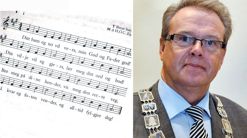 – Salmen som eg lærte av mor som barn sit framleis, seier fylkesordførar Jon Aasen.