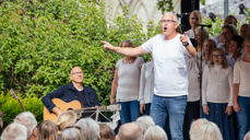 Leif Ingvald Skaug og Gospel Explotion faste og populære gjester i Kirkehagen.