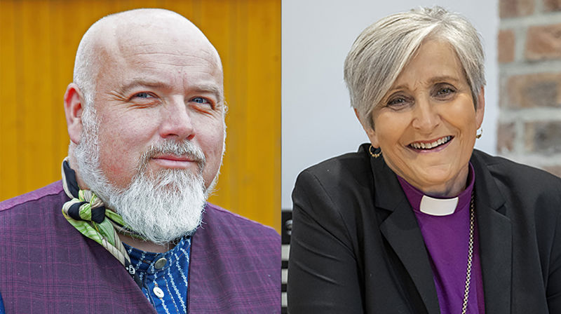 Leder i Nidaros bispedømmeråd Jon Fredrik Skauge (t.v) og biskop Herborg Finnset ønsker representanter fra alle fellesråd og menighetsråd på plass til Samråd på Stjørdal lørdag 7. mars.