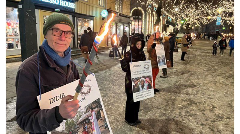 Fakkelborg for trosfrihet i Trondheim