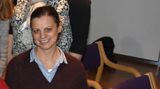 Rådgiver Aud Kristin Saltvik Aasen koordinerer arbeidet med Nidarosen fra bispedømmekontoret i Trondheim. (Foto: Magne Vik Bjørkøy)