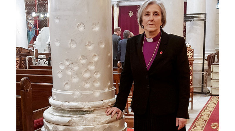 Biskop Herborg i St. Peterskirken i Kairo.