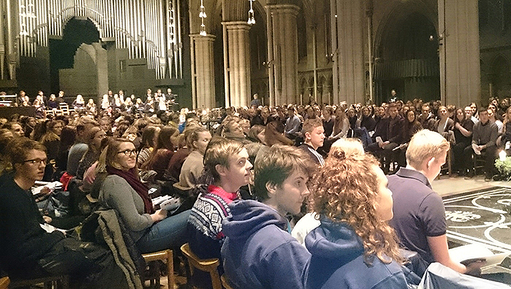 Fra en tidligere studentgudstjeneste i Nidarosdomen.