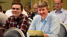 Bertil Jönsson smilte fornøyd etter det historiske vedtaket på Kirkemøtet.