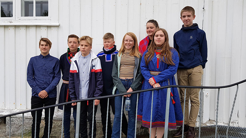 Sørsamiske konfirmanter på leir i Bindal