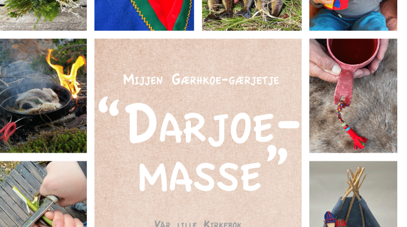 Alle bilder: Ole Thomas Reiten Bientie/ Vår lille kirkebok//Mijjen Gærhkoe-Gærjetje. Boken er finansiert gjennom avskjedsgaven fra biskop emeritus Tor Singsaas, og midler fra Nidaros bispedømmeråd.