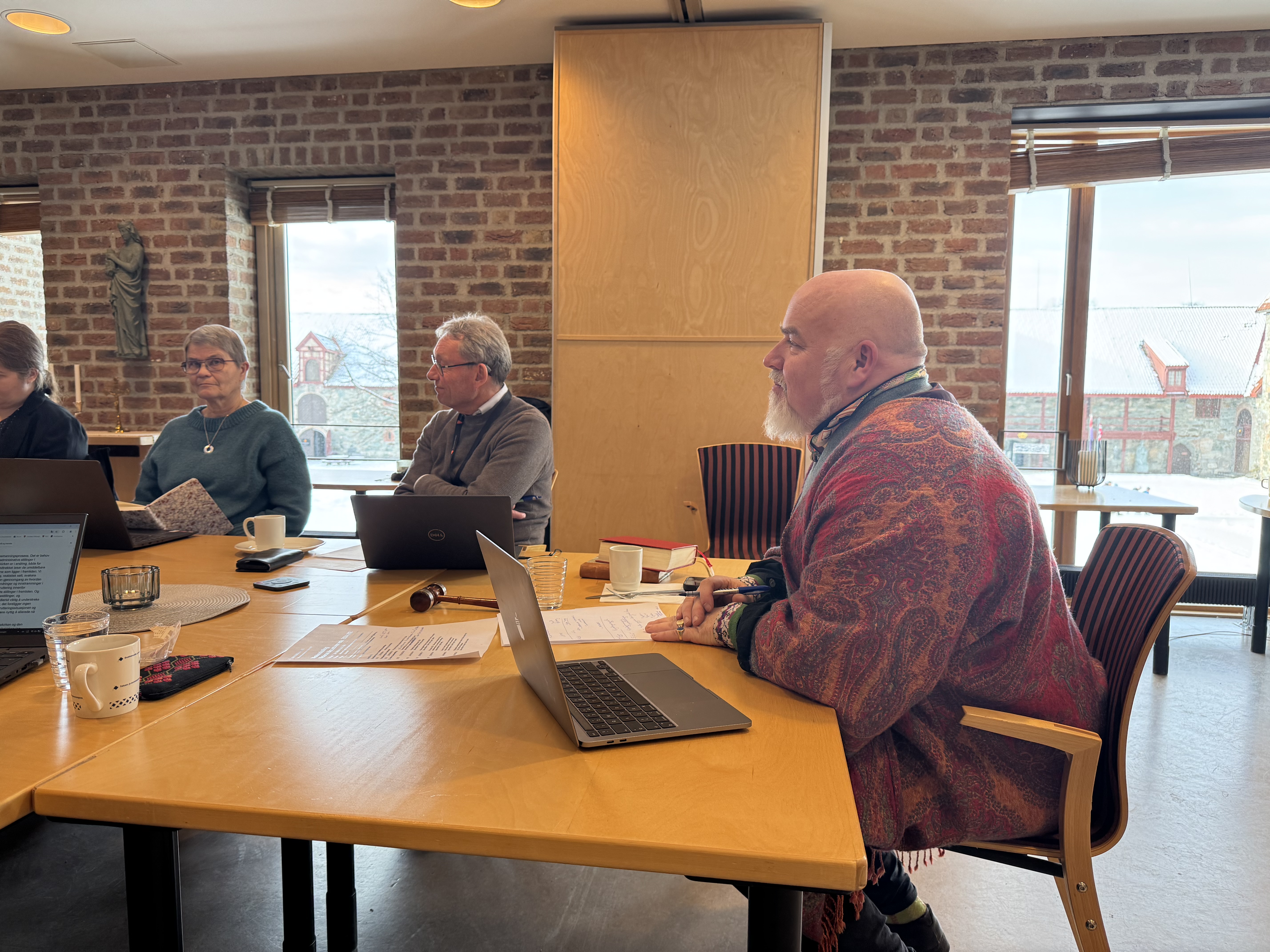 Fungerende leder i Nidaros bispedømmeråd Jon Fredrik Skauge i møtet 20.februar.