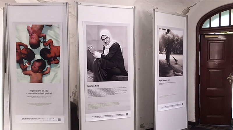 Stiller ut i Vår Frue under Olavsfestdagene