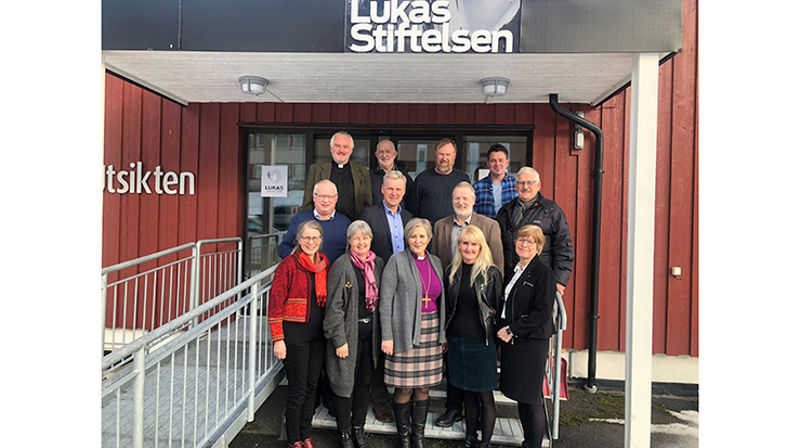 Biskop Herborg Finnset i møte med Lukasstiftelsen i Malvik. Foto: Trude Hogstad Welde