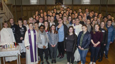 Frosta kirke 2. april 2017: Delegater og observatører på Ungdomstinget i Nidaros. Foto: Odd Erik Stendahl