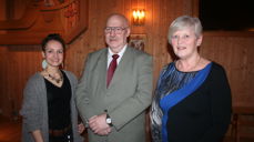 Fra venstre: Ragnhild Nestun, Thor Øines og misjonær Liv Hammervold.