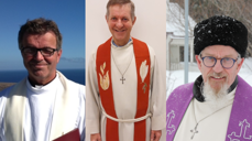 Fra venstre: Jan Brastein, prost i Varanger; Øyvind Oksavik, prost i Alta; Svenn A Nielsen, prost i Nord-Troms