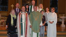 De medvirkende i gudstjenesten