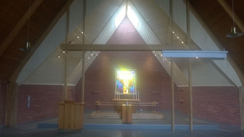 Vigsling av korpartiet i Straumen kapell i Sørreisa