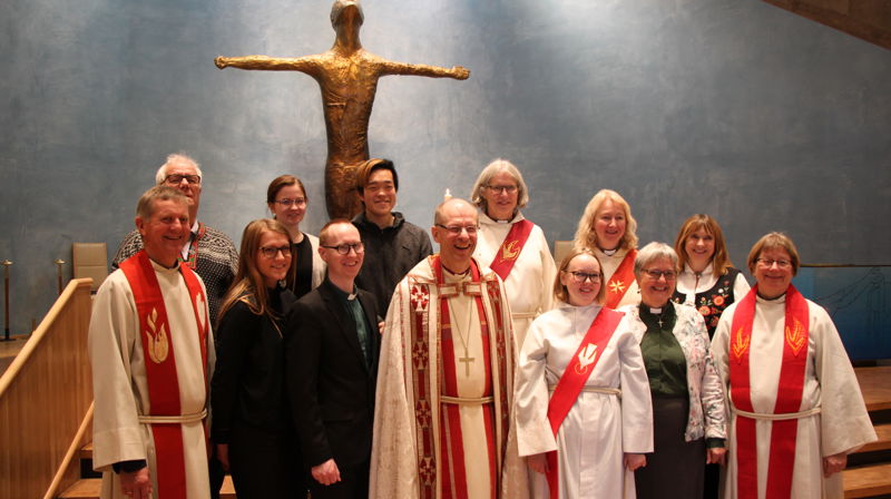 Bidragsytere i gudstjenesten. Alle foto: Gunnar Tangvik