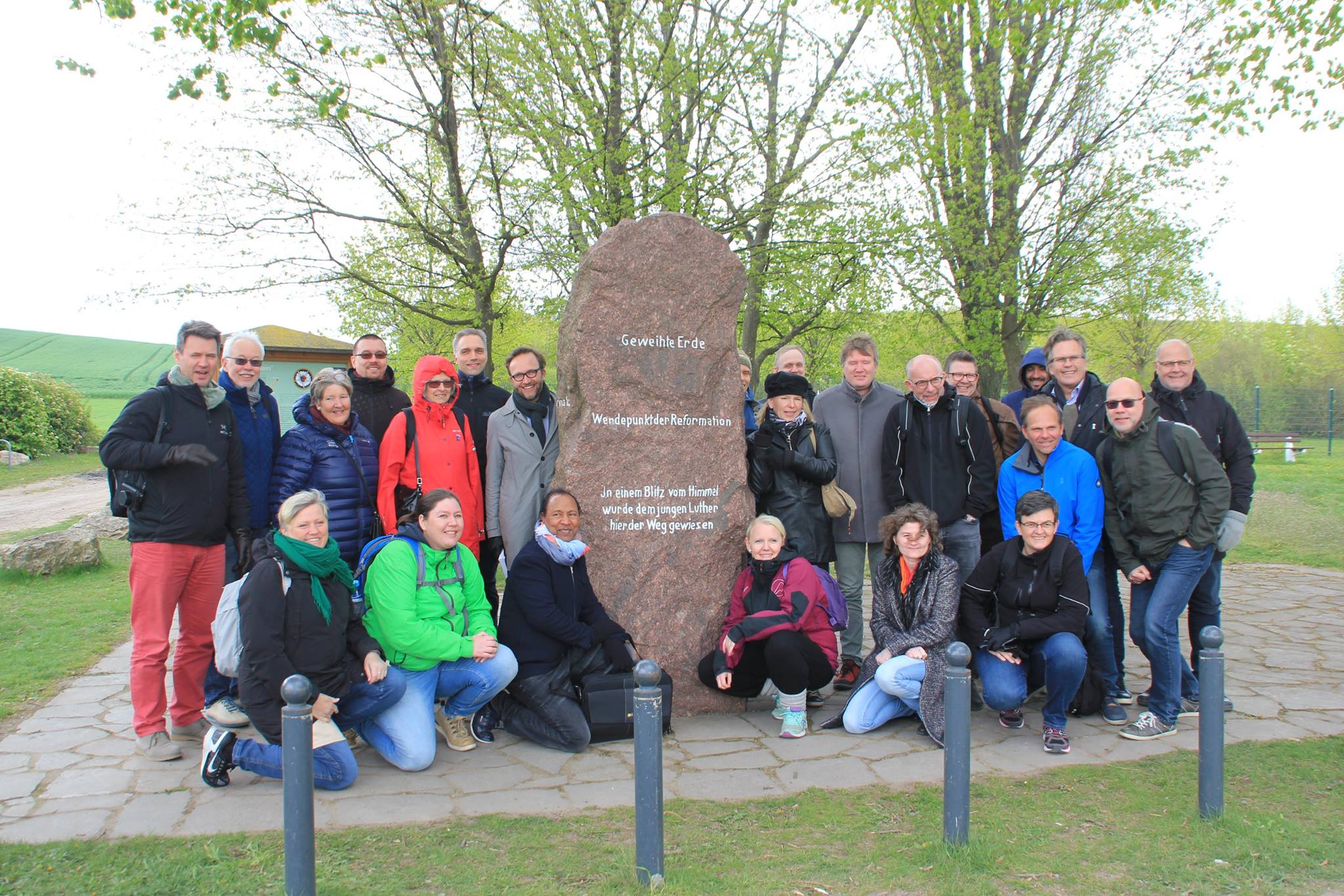 Døvekirkens ansatte besøkte landsbyen der Luther opplevde sin "omvendelse". Foto: Petter Pettersen.