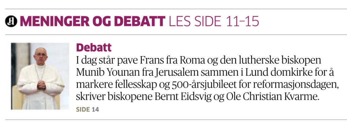Faksimile: Aftenposten 31.10.2016