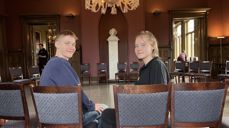 Aron Gratland og Marie Bordi gleder seg til en helg sammen med resten av Ungdomstinget i Oslo bispedømme. Foto: Johannes Ek Reindal