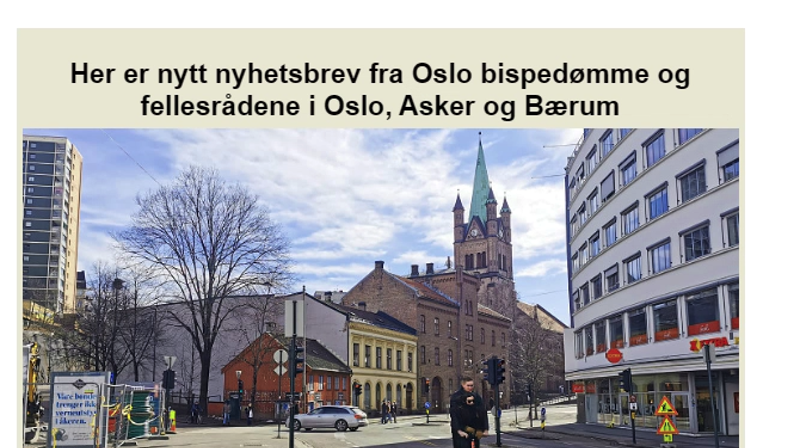 Skjermdump av nyhetsbrevet