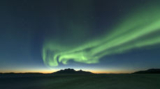 Landegode en helt ordinær vinternatt. Foto: Rita Jakobsen