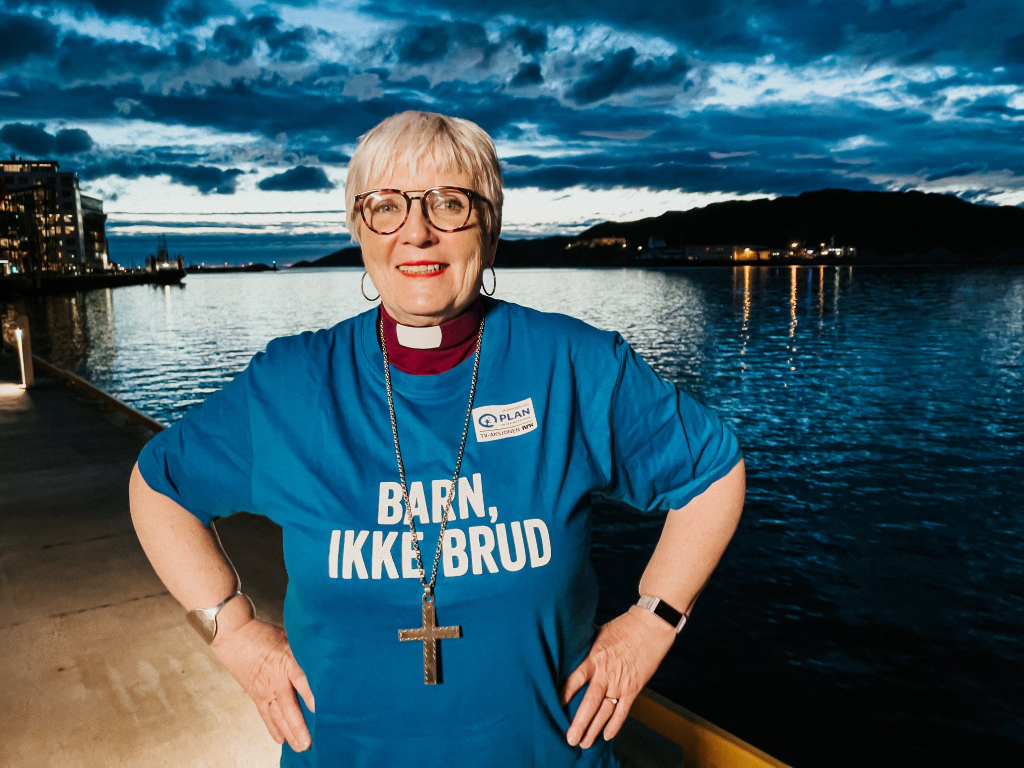Biskop Ann-Helen støtter årets TV-aksjon med tema Barn, ikke brud. Foto: Kontrafeimedia