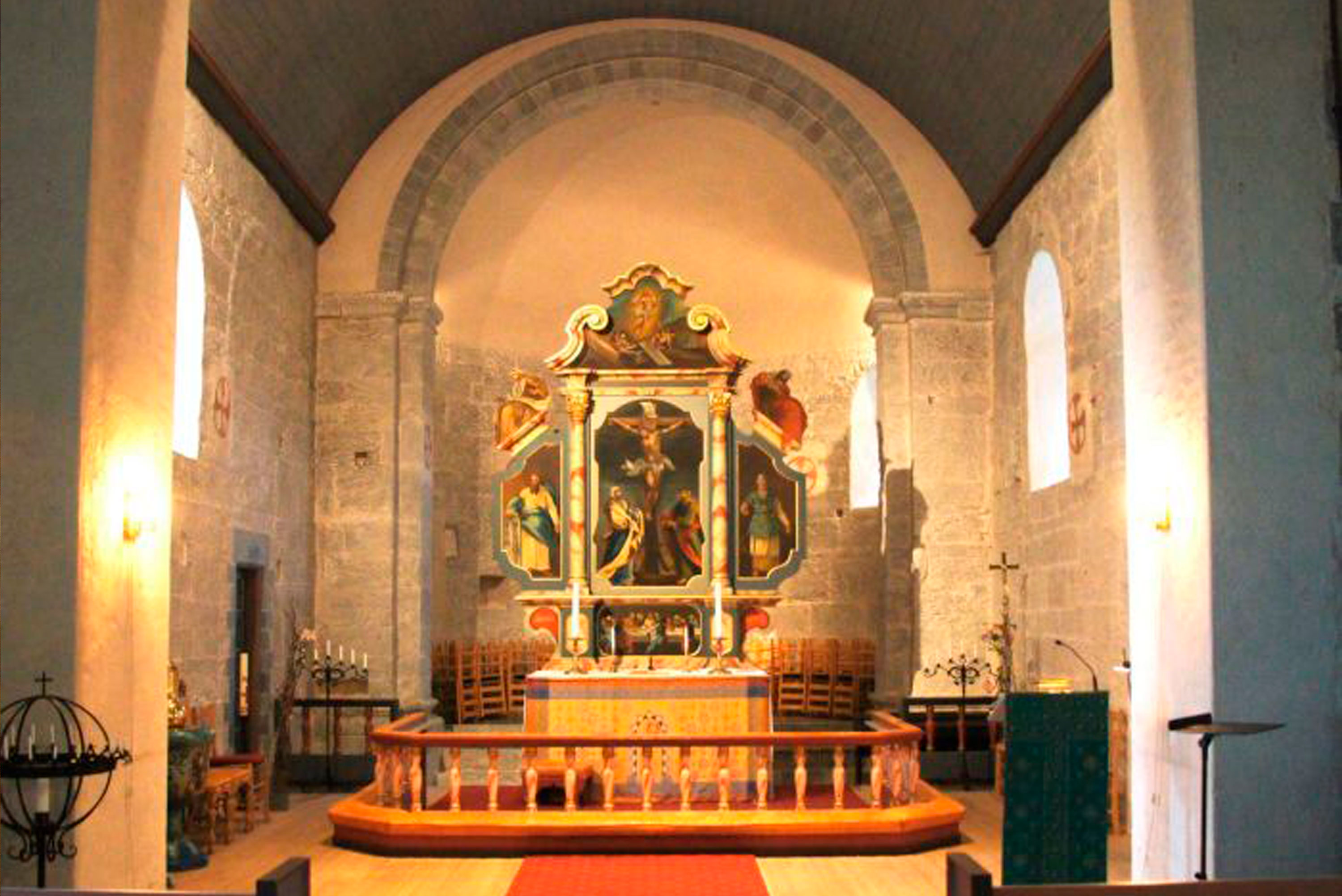 Altertavle i Herøy kirke.