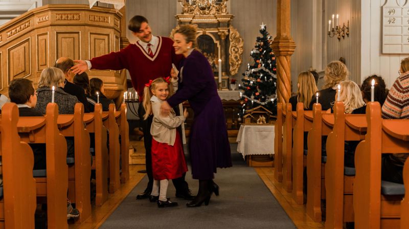 Julaften. Foto Ellevill / Den norske kirke